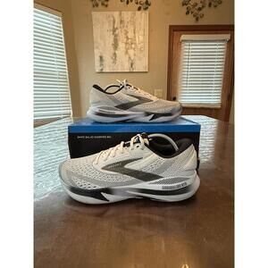 Brooks Adrenaline GTS 24 Men’s Size 10 D Med Running Shoe White/black/pelican